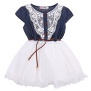 Robe fille avec jupe en tulle N98 2