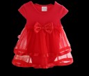 Robe fille avec nœud J1901 8