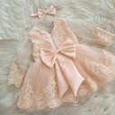Robe fille avec nœud N125 1