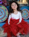 Robe fille avec volants J1902 4