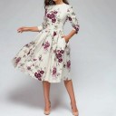 Robe fleurie pour femmes P1137 1