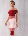 Robe fourreau rayée 2