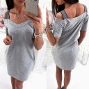 Robe grise Charley pour femme 1