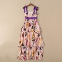 Robe longue à jupe superposée 2