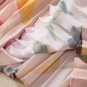 Robe longue à jupe superposée 4