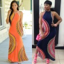 Robe longue à motifs pour femmes 1