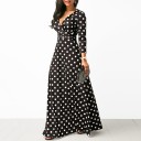Robe longue à pois 1