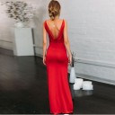 Robe longue avec fente 3