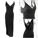 Robe longue avec fente 5