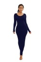 Robe longue en stretch 7