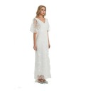Robe longue femme en dentelle 3