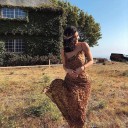 Robe longue léopard 5
