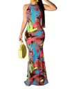 Robe longue multicolore 5