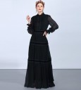 Robe longue noire pour femmes 1