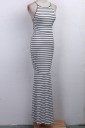 Robe longue rayée 2