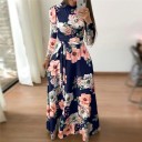 Robe maxi à fleurs d'automne 2