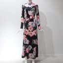 Robe maxi à fleurs d'automne 2