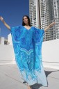 Robe maxi d'été bleue 3