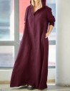 Robe maxi femme avec capuche 1