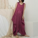 Robe maxi femme avec poches 1