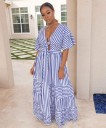 Robe maxi rayée 2