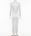 Robe maxi stretch blanche 2