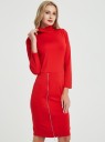 Robe midi à col roulé d'automne 3