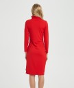 Robe midi à col roulé d'automne 4