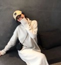 Robe midi à col roulé 2
