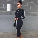 Robe midi femme à col montant 1
