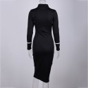 Robe midi femme à col montant 2