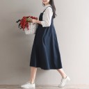 Robe midi femme avec jupe évasée 2
