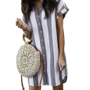 Robe mini à rayures 1