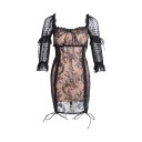 Robe mini en dentelle 8