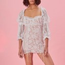 Robe mini en dentelle 1