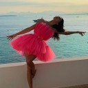 Robe mini en tulle 1
