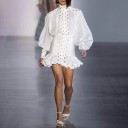 Robe mini femme à manches longues 1