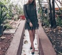 Robe mini femme avec col montant 3