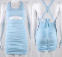Robe mini femme avec découpe 4