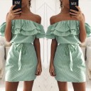 Robe mini femme avec volants 2