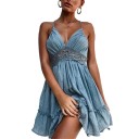 Robe mini femme en dentelle 2
