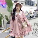 Robe mini fluide à volants 2