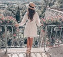 Robe mini imprimée pour femmes A2795 5