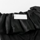Robe mini noire de luxe 6