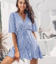 Robe mini rayée 1