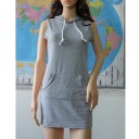 Robe mini sportive sans manches 3