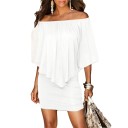 Robe mini unie pour femmes 3