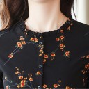 Robe noire à fleurs pour femmes 5