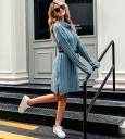 Robe pull femme avec col roulé 3