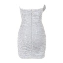 Robe scintillante sans bretelles 2